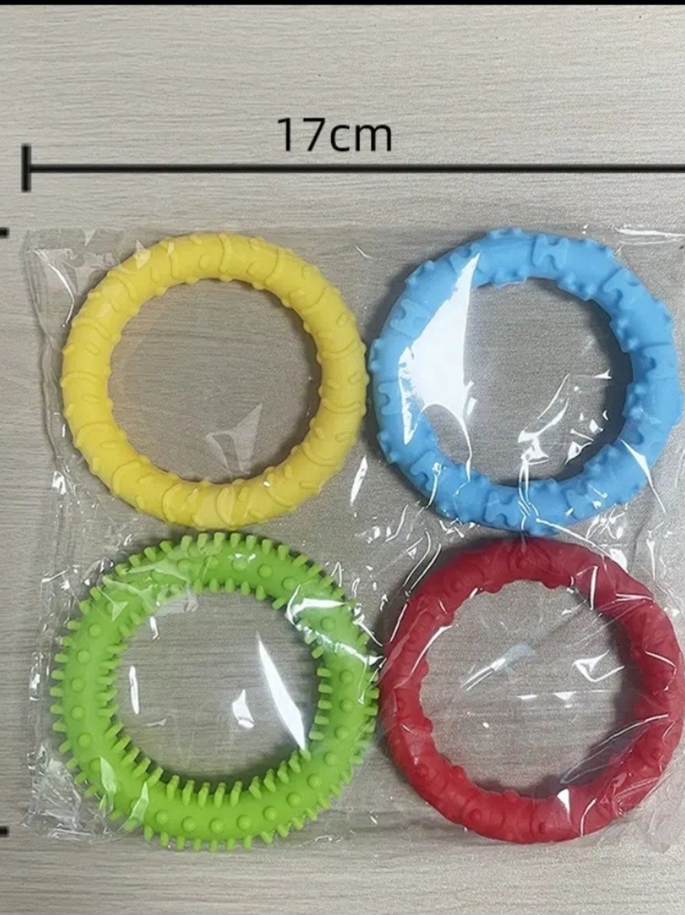 Textured Sensory Bracelet 4-Pack - Purple, Pink, Blue, Green